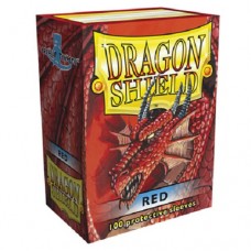 Dragon Shield 100 - Standard Deck Protector Sleeves - Red - AT-10007