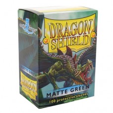 Dragon Shield 100 - Standard Deck Protector Sleeves - Matte Green - AT-11004