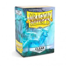 Dragon Shield 100 - Standard Deck Protector Sleeves - Matte Clear - AT-11001