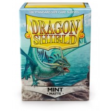 Dragon Shield 100 - Standard Deck Protector Sleeves - Matte Mint - AT-11025