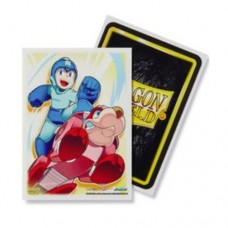 Dragon Shield 100 - Standard Deck Protector Sleeves - Art Sleeve Mega Man and Rush - AT-16003