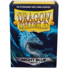 Dragon Shield 100 - Standard Deck Protector Sleeves - Matte Night Blue - AT-11042
