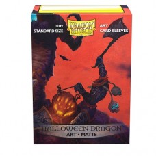 Dragon Shield 100 - Standard Deck Protector Sleeves - Art Matte Halloween Dragon - AT-12022