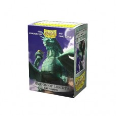 Dragon Shield 100 - Standard Deck Protector Sleeves - Art Matte Dragon of Liberty - AT-12052