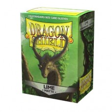 Dragon Shield 100 - Standard Deck Protector Sleeves - Matte Lime(Laima) - AT-11038
