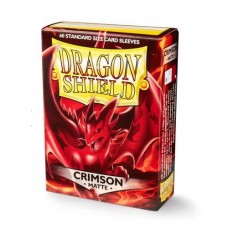 Dragon Shield 60 - Standard Deck Protector Sleeves - Matte Crimson (Logi) - AT-11221